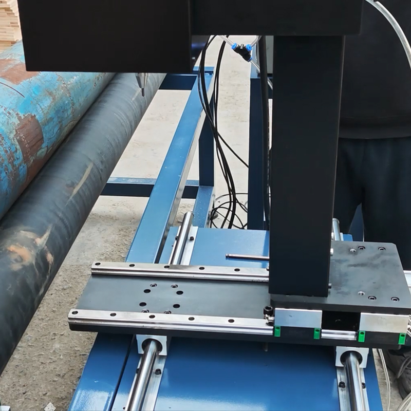 Automatic mobile rotary dot-peen marking machine