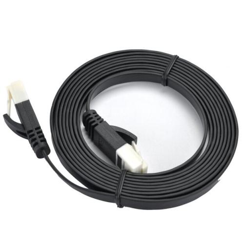 Câble de raccordement Ethernet plat Cat5e avec RJ45 en nylon