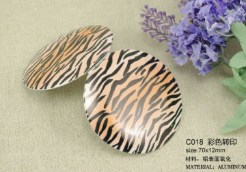 Small Foldable makeup mirror/ professional aluminum hot transfer leopard print makeup mirror
