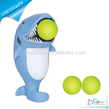 Ball Shooting Rubber Shark Toy