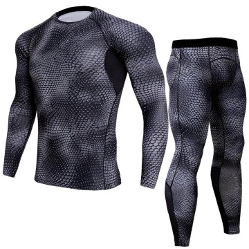 Wholesale Tight Gym Sportswear Fitness Wear Men Sport Workout Training Clothing 2 pcs set