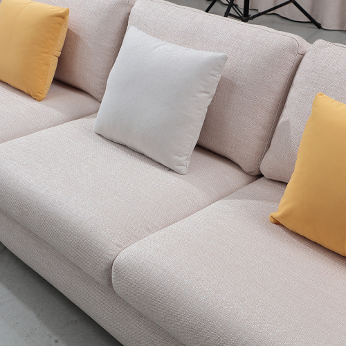 Set Sofa Linen Moden untuk Ruang Tamu Kecil