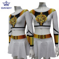 Hvite og gull sublimerte hurrarop uniformer