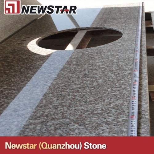 Newstar bathroom purple granite countertop