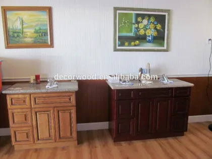 High quality American standard wooden custom made bathroom cabinets
