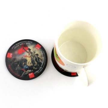 Dibuat di China Eva Glass Coaster dengan Desain Bunga