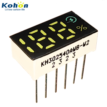 Customized 7-Segment 0.25 Inch Display for Power Banks with Character LED Icons