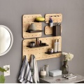 Nordic Wooden Pegboard Display Wall Shelves