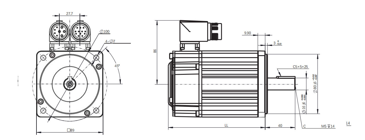 Z8A 400V 500W 90mm