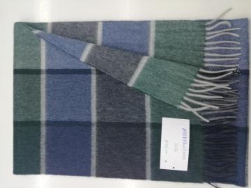 Woolen Thick Fashionable Cashmere Plaid Tartan Scarf With Tassel