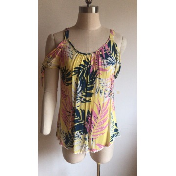 stripe Colorful Printed Women New Ladies Blouse