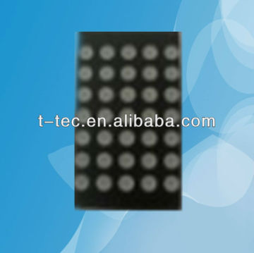 D1,9 mm 5x7 Affichage à la matrice à points rouges à LED avec haute luminosité