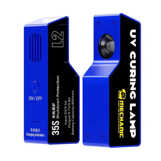 High Power L2 UV Curing Lamp 800mAh for Mobile Phone and PC Motherboard Repair