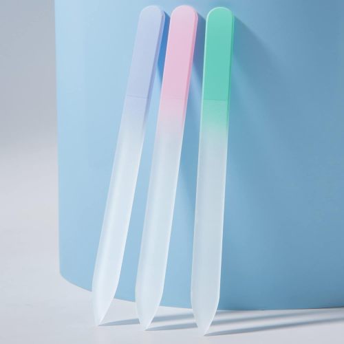 Glass Nail File 3 Pack for Natural Nails