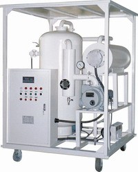 Double stage vacuum transformer oil purifier