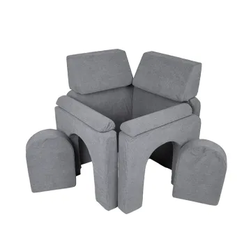 Wholesale Multi-Color Kids Soft Play Sofa Memory Foam OEKO-TEX Play Sofa for Nap and Play