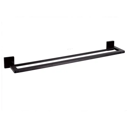 Grey Bathroom Sanitary Ware Double Towel Bar Accessories