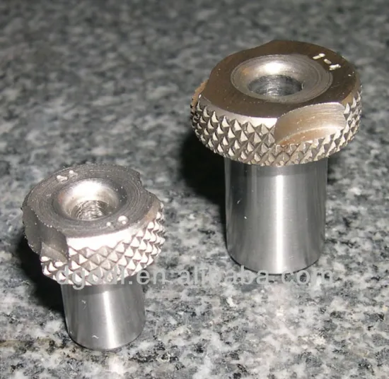 high precise knurled head drill bushing