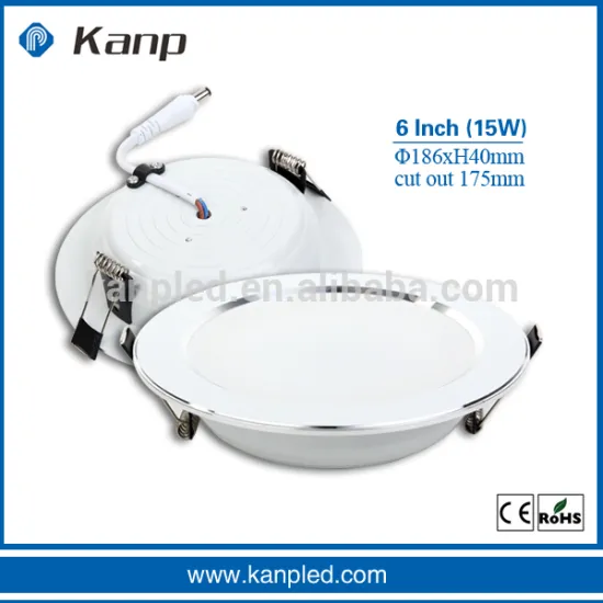 6 Inch Round White Housing Recessed 15W SMD Back Down Ceiling Light