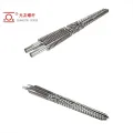 KMD 90 Long-Life Corrosion-Resistant ISO-Certified Balanced Conical Twin Screw Barrel Para sa WPC Pipe Extruder