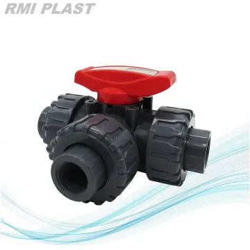 1 inch PVC Plastic 3 Way Ball Valve