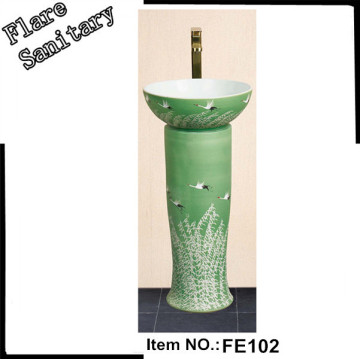 Small size floor standing hand wash basin