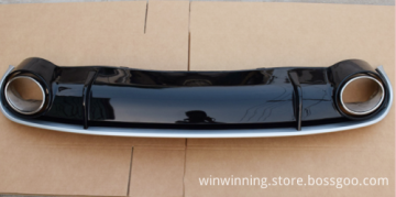 Car Rear Bumper Lip and Diffuser for Audi A4 B8 2008-2012 - Upgrade to Audi RS4 Style