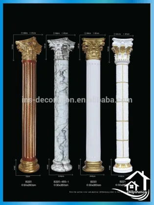 Gorgeous decoration wedding pillars