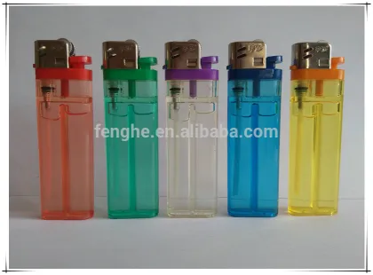 Fenghe wholesale disposable flint lighter big lighter FH-209 transparent