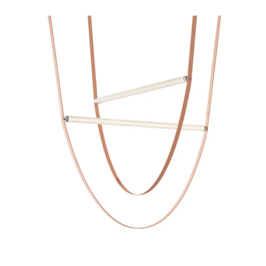 Nordic Minimalist Leather Chandelier for Creative Personality Stores