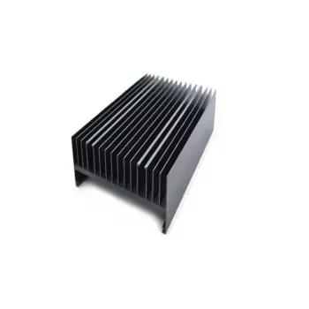 Black Aluminum Extruded Cold Forged Pin Fin HeatSink for Industry