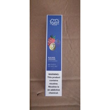 E-Cigarette 800 puffs Puff Plus Disposable Vape Pen