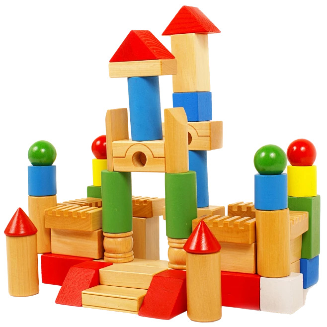 Wooden building block