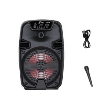 Zqs6146 Colorful LED Multi-Function Bluetooth Speaker with Karaoke Microphone