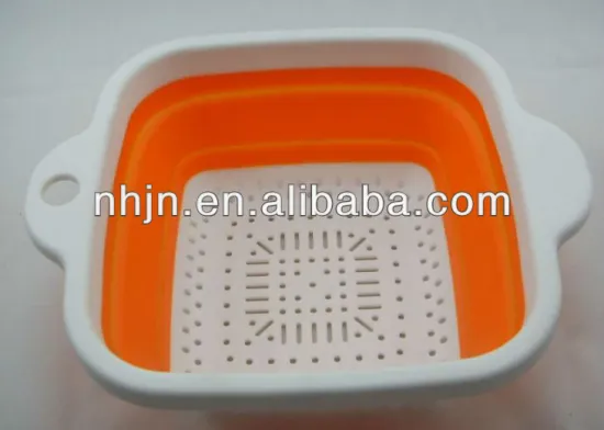 Good quality Silicone folding basket with watering hole