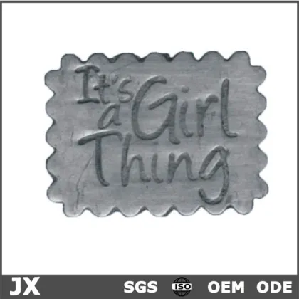 advanced silver metal logo nameplate, brand logo label