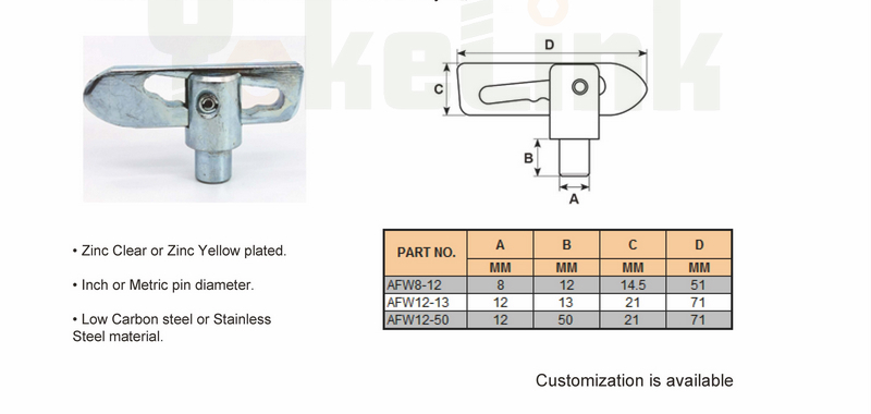 Yokelink-Antiluce Fastener-Weld on