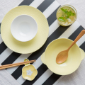 Set Dinnerware buluh Reka bentuk pinggan seramik buah pinggan