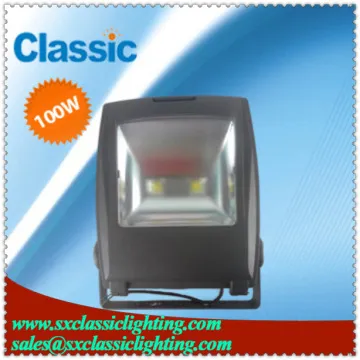 Rotate 180 degrees big power outdoor COB 100W led flood light