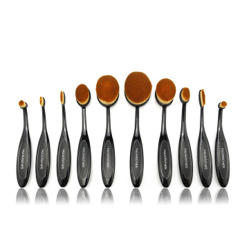 Denti di Denti Denti 10pC ovale Brush Set cù Box