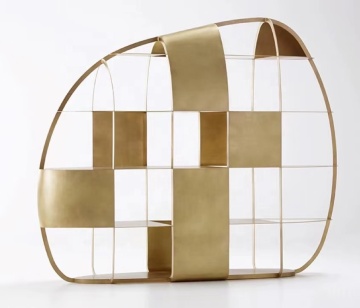 Nordic Modern Metal Multi-Layer Golden Storage Rack