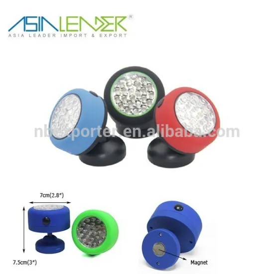 24LED Adjustable Head Mini Light with Magnetic Base