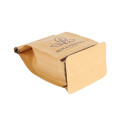 Търговия на едро Kraft Paper Плоско дъно кафе чанти