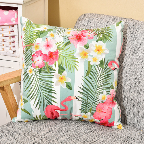 Sublimation Pillow Case Blank Cushions Classic Lattice Linen with Cotton Pillow Cover Square Supplier