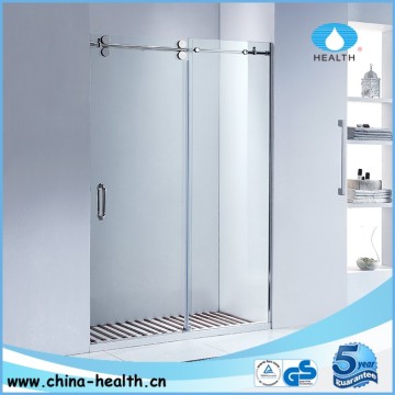 Custom shower door, shower door frameless