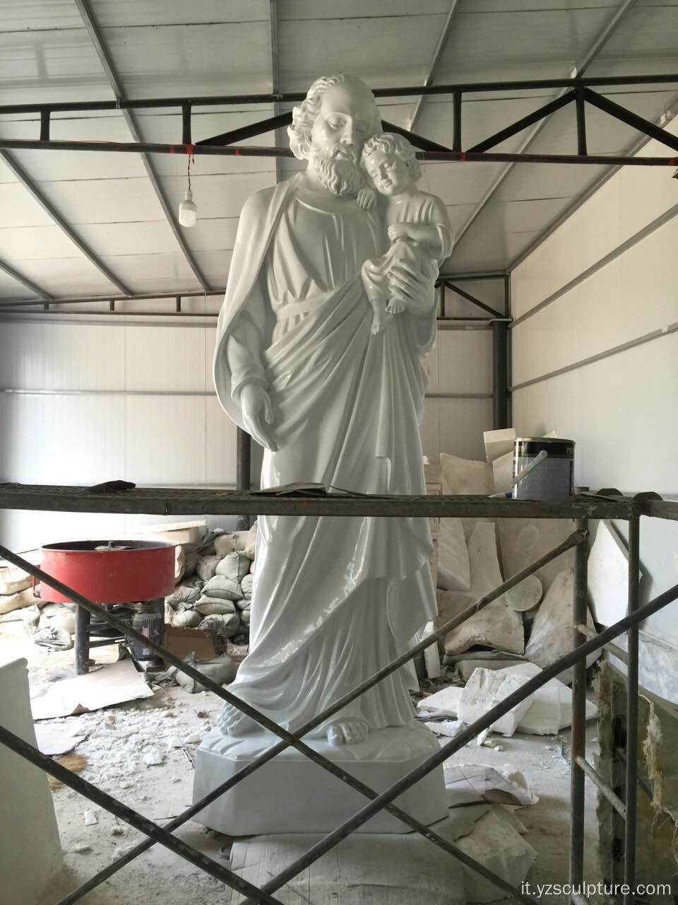 Inventario Grande Vetroresina Jesus With Baby Statue