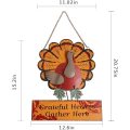 Thanksgiving Hanging Turkey Wall Decor Welcome Sign