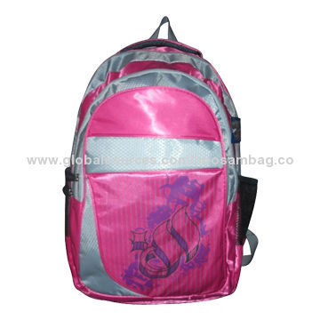 School Backpack, Made of 600D Material, Customized Printing and Patterns AcceptedNew