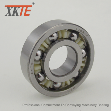 One-Piece Nylon Crown Type Cage Bearing For Idler