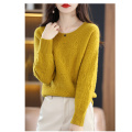 Hoodies And Sweatshirts Round neck solid diamond knit jumper for women Factory